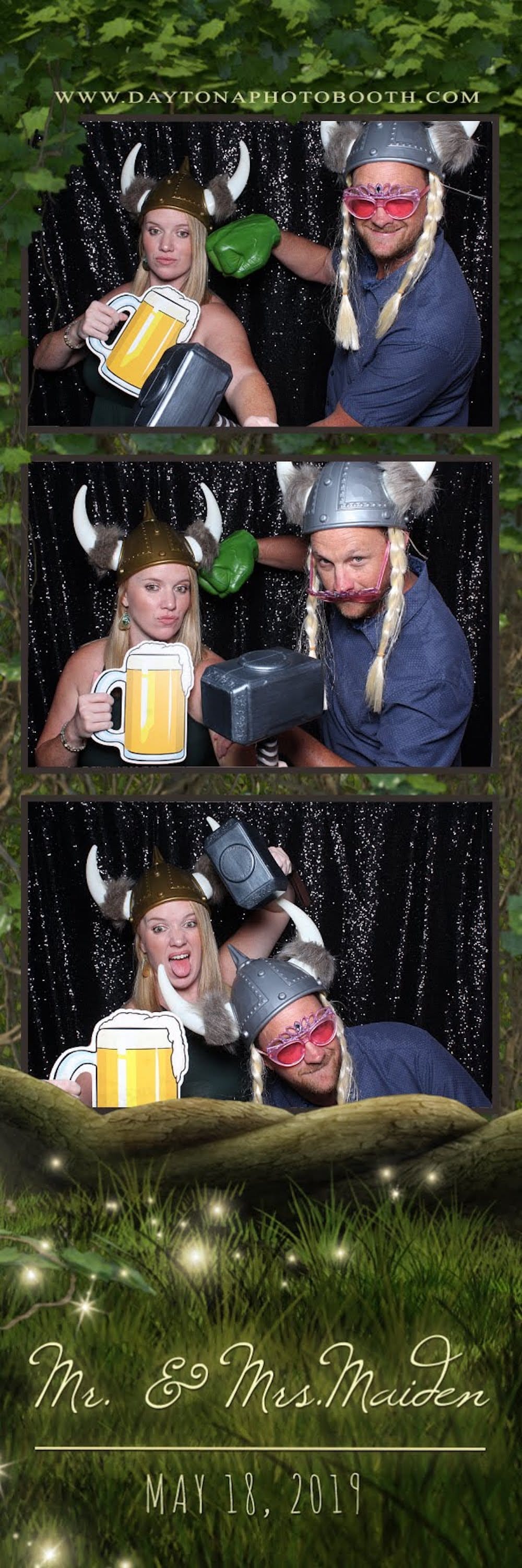 decorated photo booth
